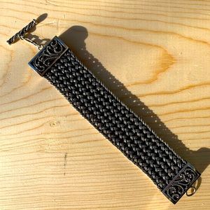 Lois Hill Bali Woven Silver Bracelet